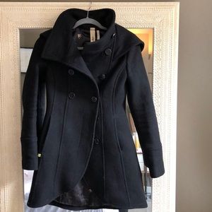Soia & Kyo black wool coat